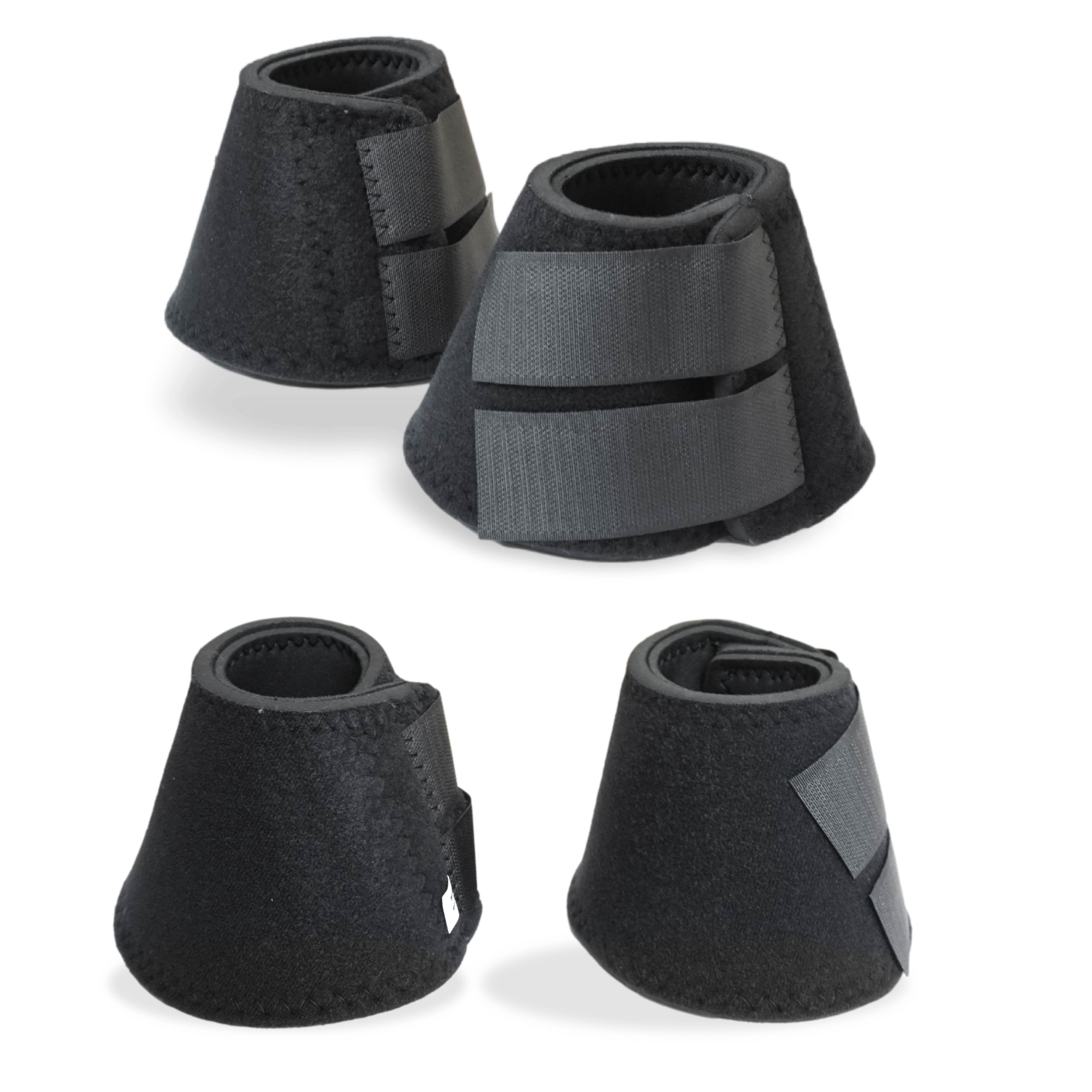 Neopren Hufglocken schwarz, Größe S-XXL
